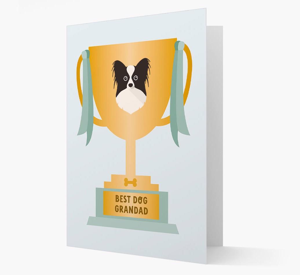 Best Grandad Trophy: Personalized {breedFullName} Card