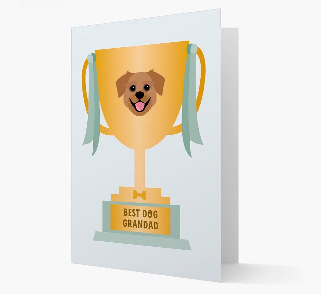 Best Grandad Trophy: Personalized {breedFullName} Card
