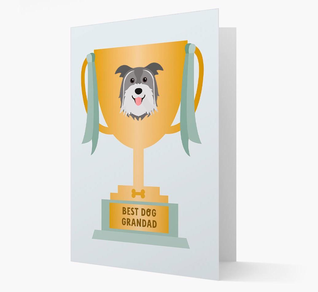 Best Grandad Trophy: Personalized {breedFullName} Card