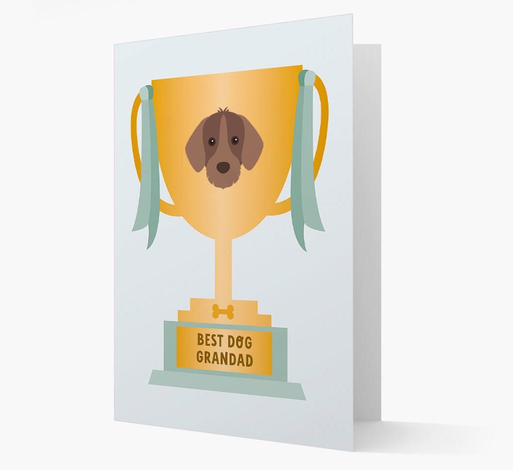 Best Grandad Trophy: Personalized {breedFullName} Card
