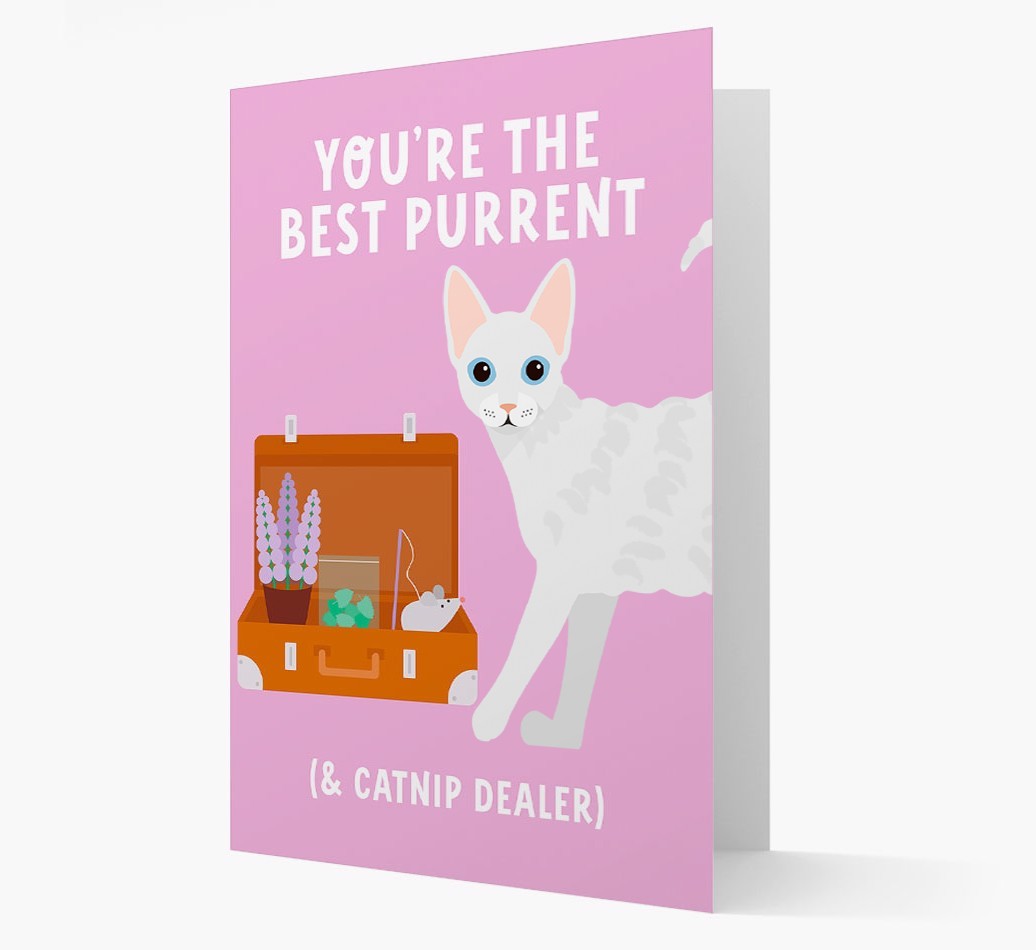 Best Purrent And Catnip Dealer: Personalised {breedCommonName} Card