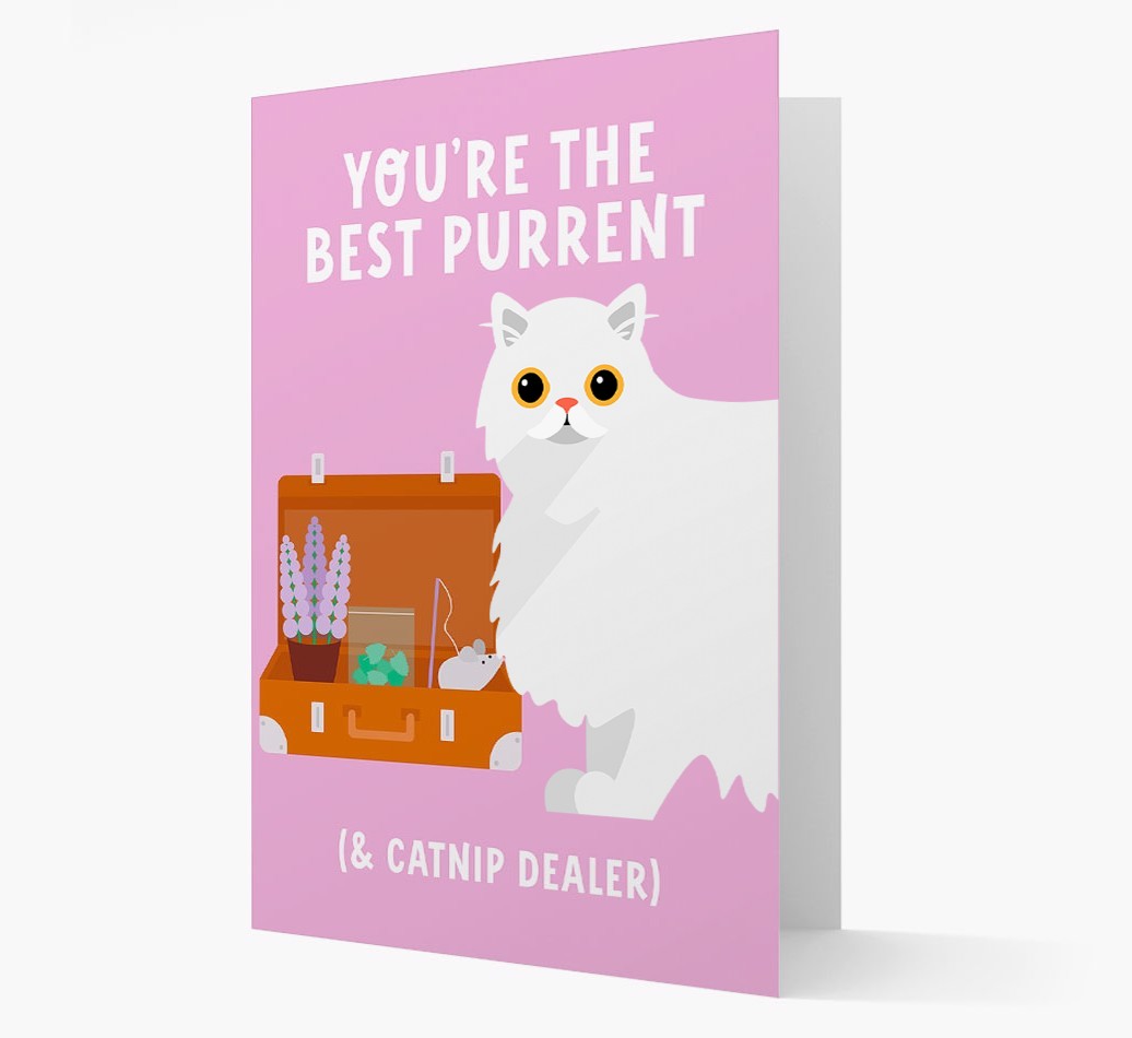 Best Purrent And Catnip Dealer: Personalised {breedCommonName} Card
