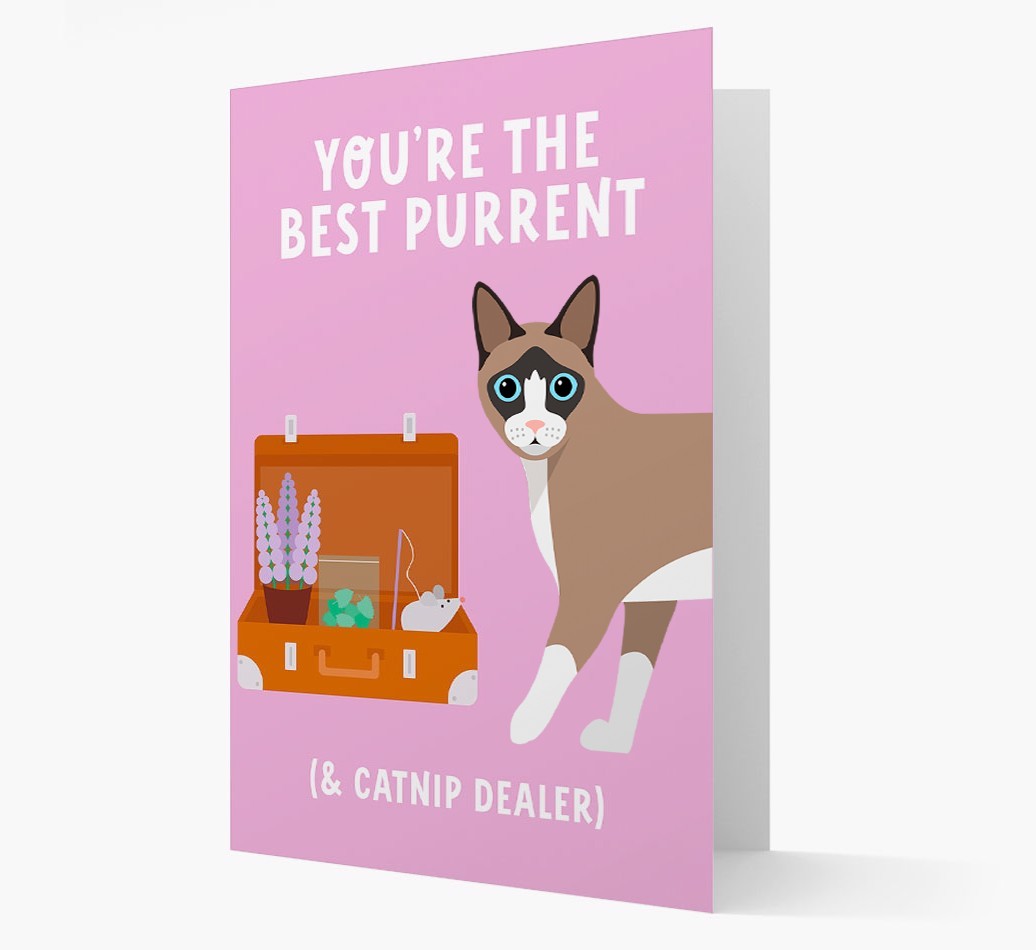 Best Purrent And Catnip Dealer: Personalised {breedCommonName} Card