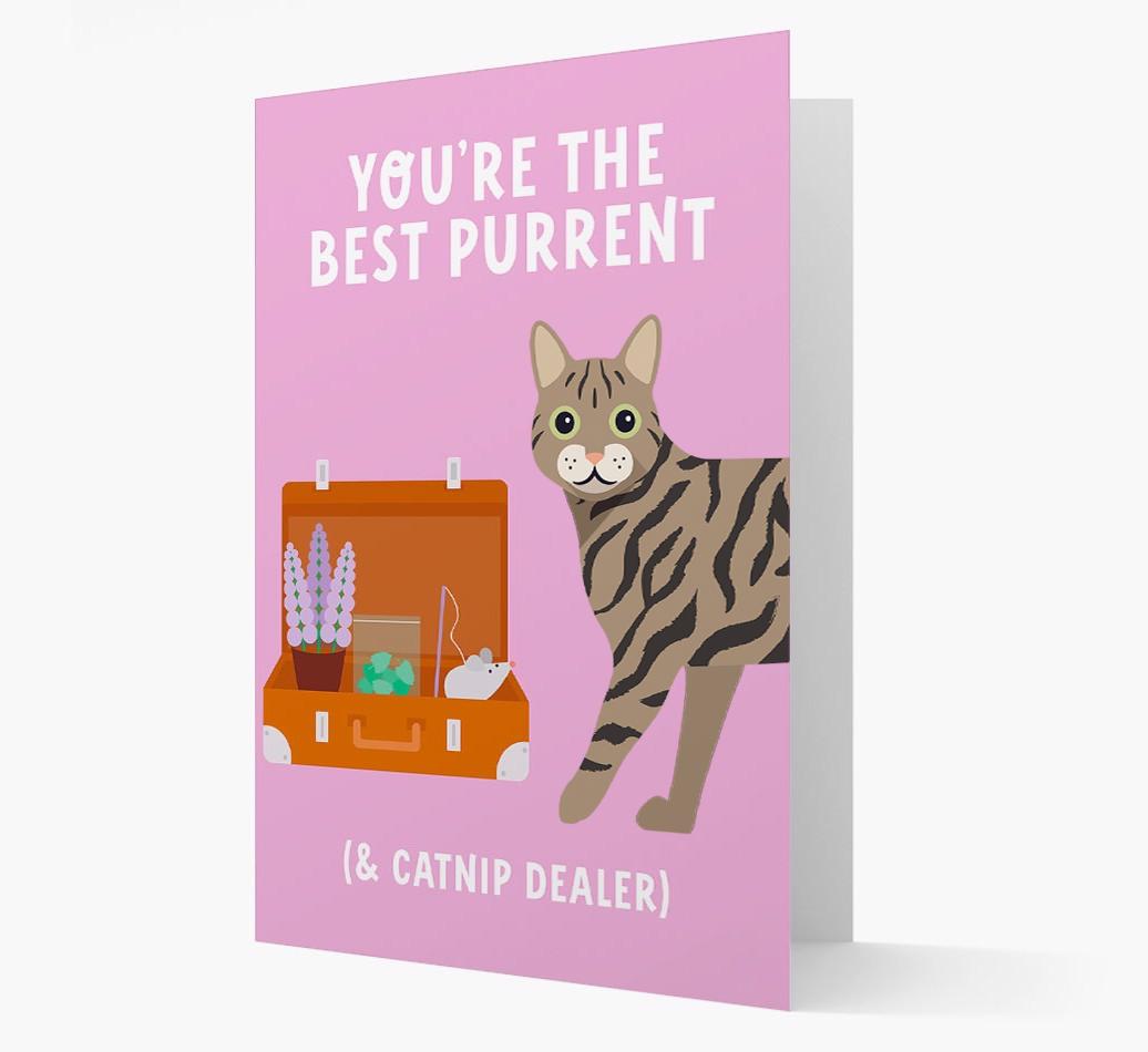 Best Purrent And Catnip Dealer: Personalized {breedCommonName} Card