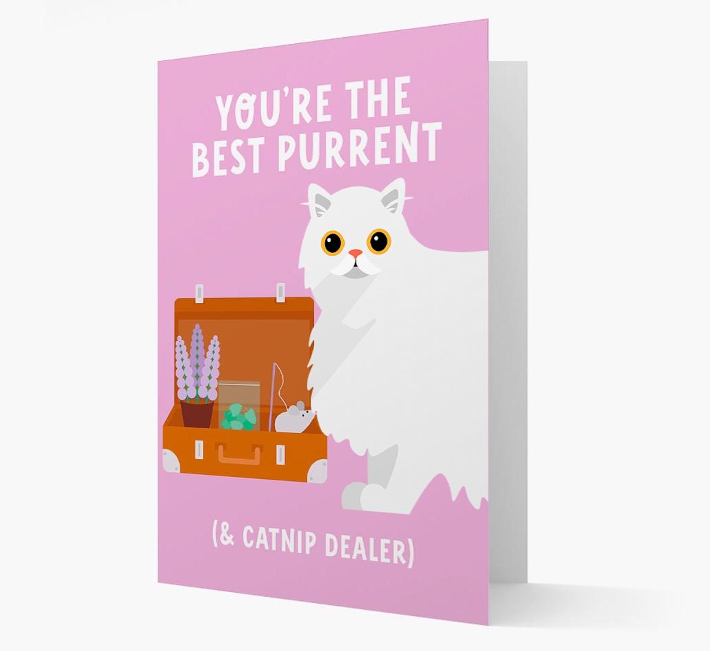Best Purrent And Catnip Dealer: Personalized {breedCommonName} Card