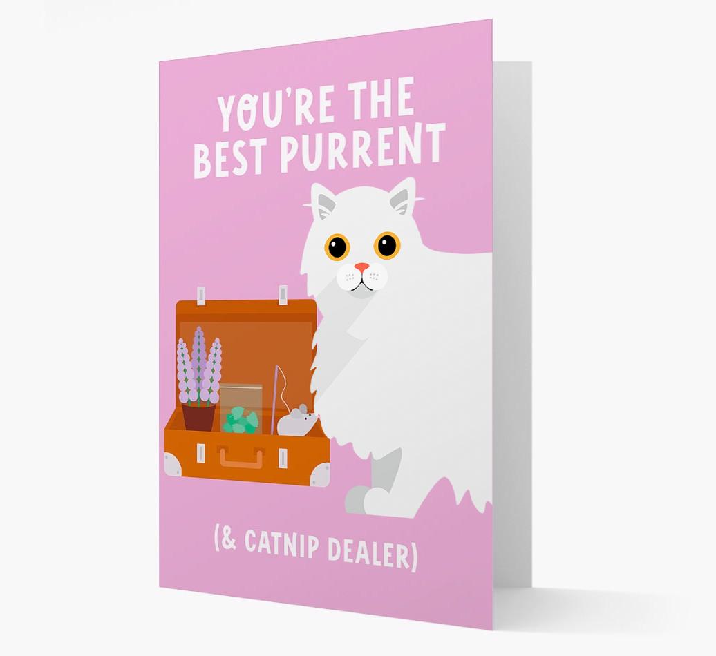 Best Purrent And Catnip Dealer: Personalized {breedCommonName} Card