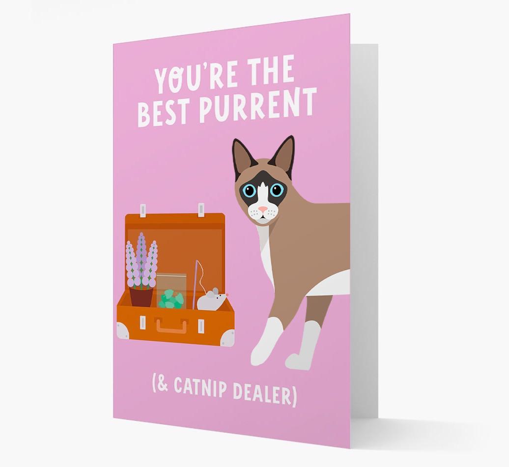 Best Purrent And Catnip Dealer: Personalized {breedCommonName} Card