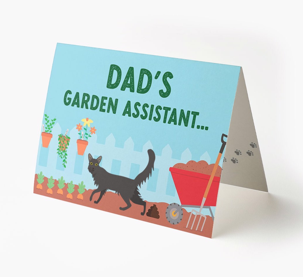 Dad's Garden Assistant: Personalised {breedCommonName} Card