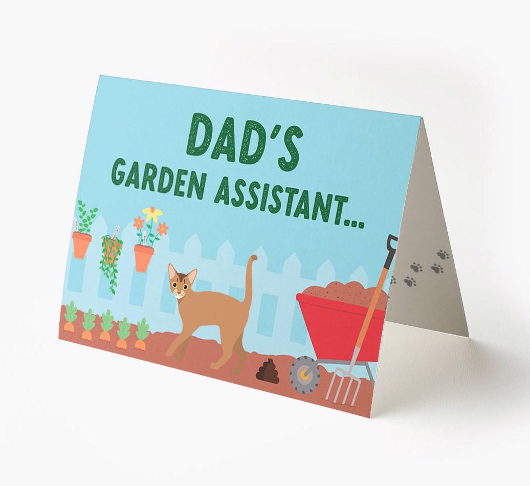 Dad's Garden Assistant: Personalised {breedCommonName} Card