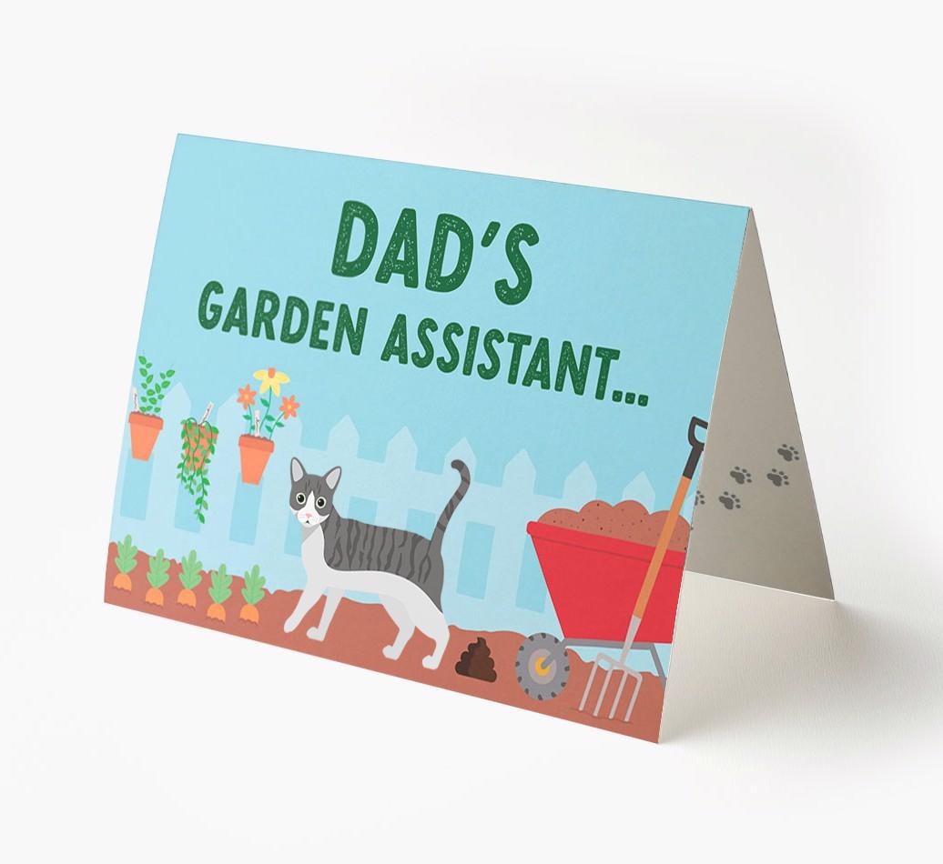Dad's Garden Assistant: Personalised {breedCommonName} Card