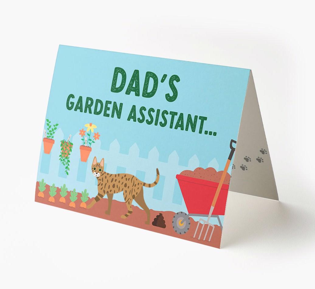 Dad's Garden Assistant: Personalised {breedCommonName} Card