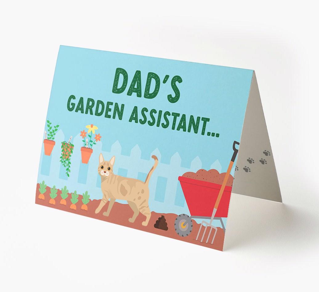 Dad's Garden Assistant: Personalised {breedCommonName} Card