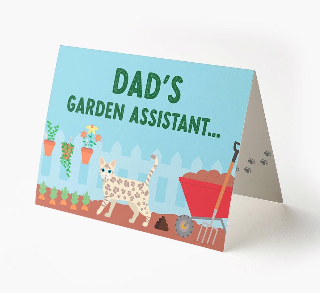 Dad's Garden Assistant: Personalised {breedCommonName} Card
