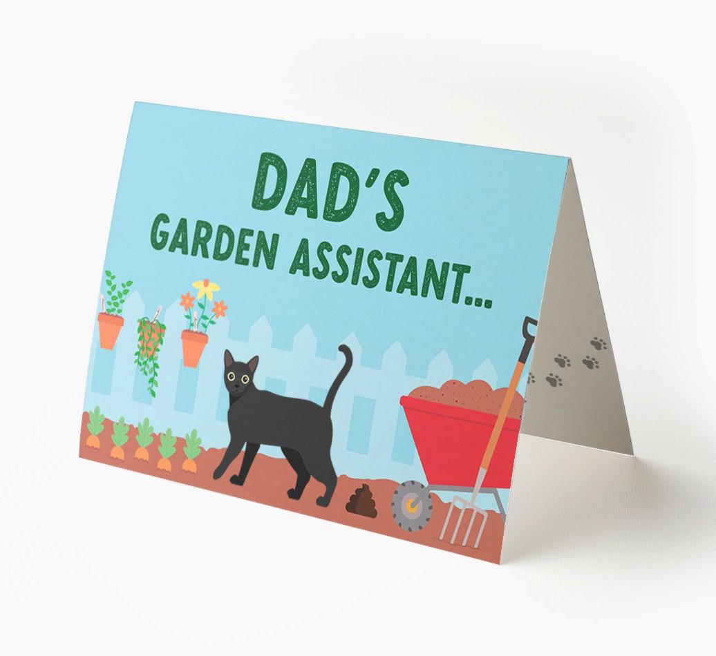 Dad's Garden Assistant: Personalised {breedCommonName} Card