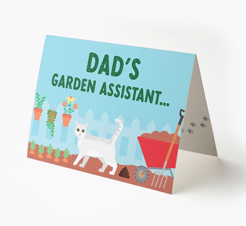 Dad's Garden Assistant: Personalised {breedCommonName} Card