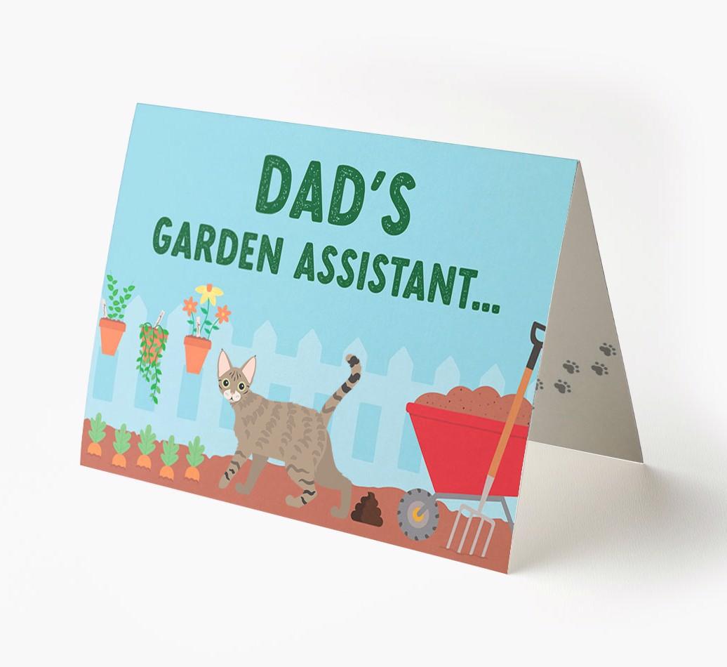Dad's Garden Assistant: Personalised {breedCommonName} Card