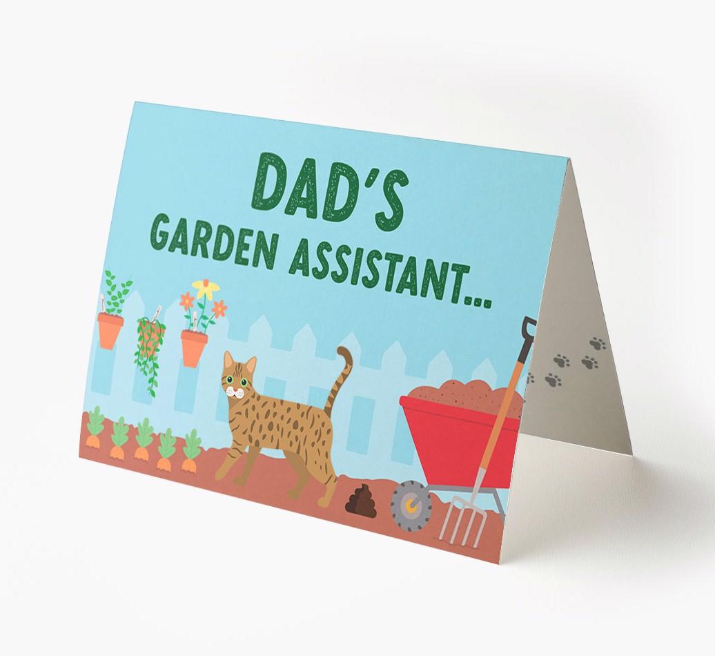 Dad's Garden Assistant: Personalised {breedCommonName} Card