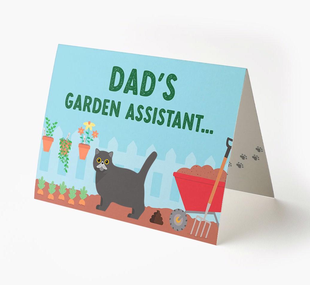 Dad's Garden Assistant: Personalised {breedCommonName} Card