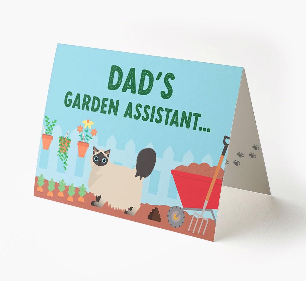 Dad's Garden Assistant: Personalised {breedCommonName} Card