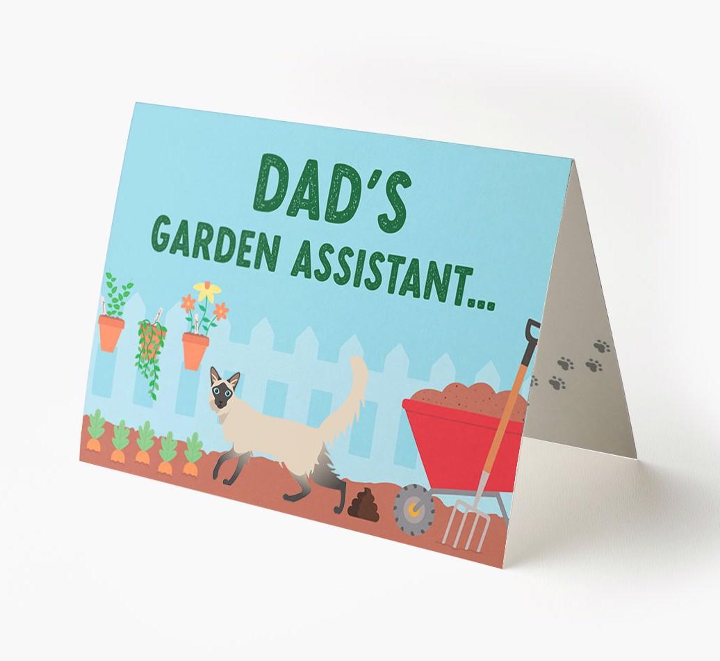Dad's Garden Assistant: Personalised {breedCommonName} Card