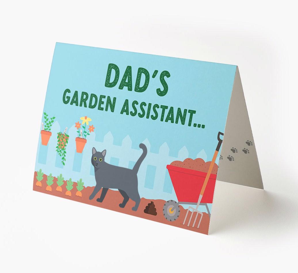 Dad's Garden Assistant: Personalised {breedCommonName} Card