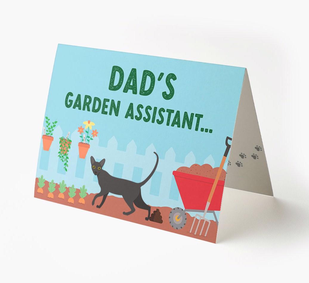 Dad's Garden Assistant: Personalised {breedCommonName} Card