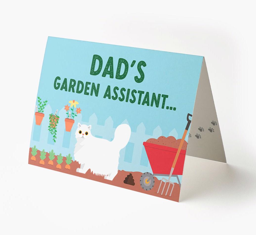 Dad's Garden Assistant: Personalised {breedCommonName} Card