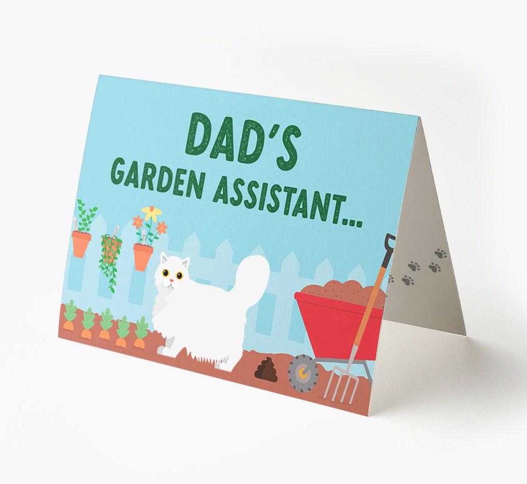 Dad's Garden Assistant: Personalised {breedCommonName} Card