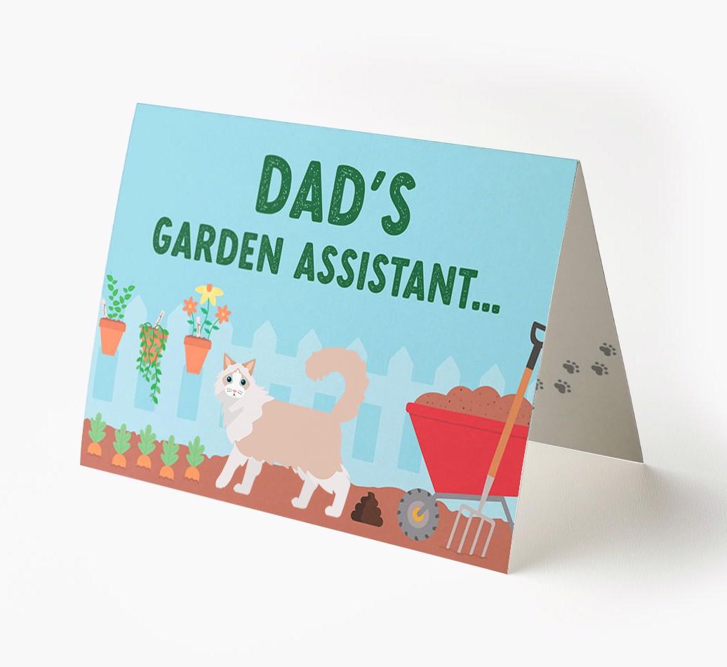 Dad's Garden Assistant: Personalised {breedCommonName} Card