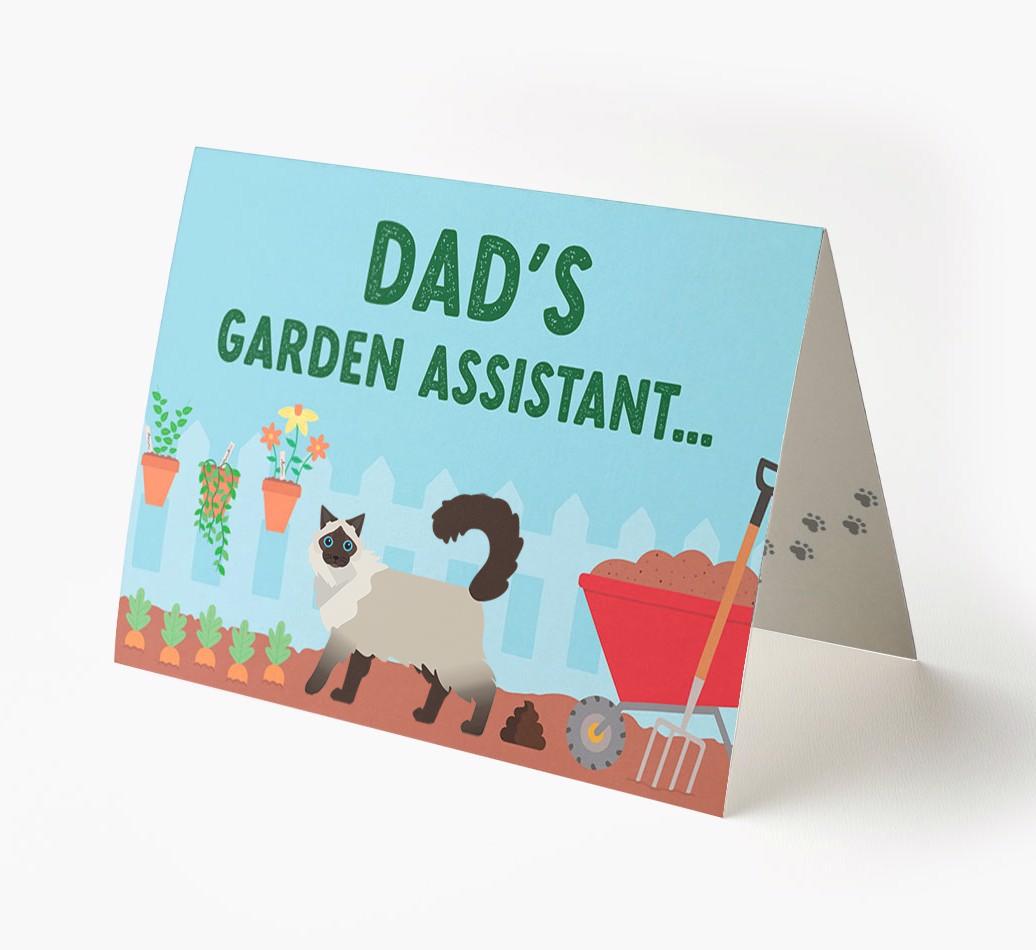 Dad's Garden Assistant: Personalised {breedCommonName} Card