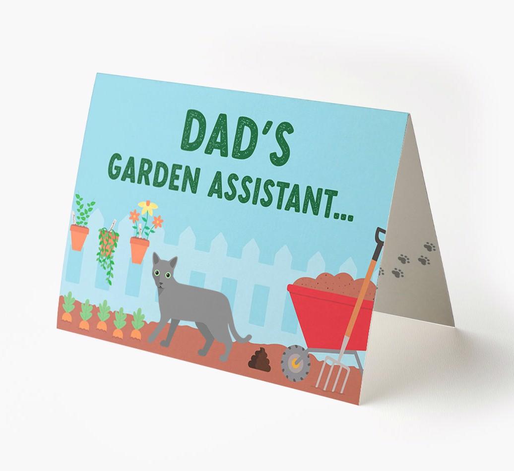 Dad's Garden Assistant: Personalised {breedCommonName} Card
