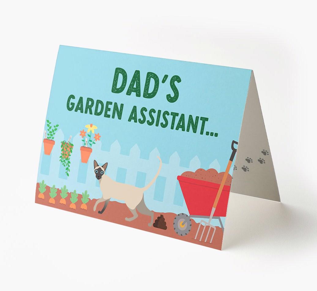 Dad's Garden Assistant: Personalised {breedCommonName} Card