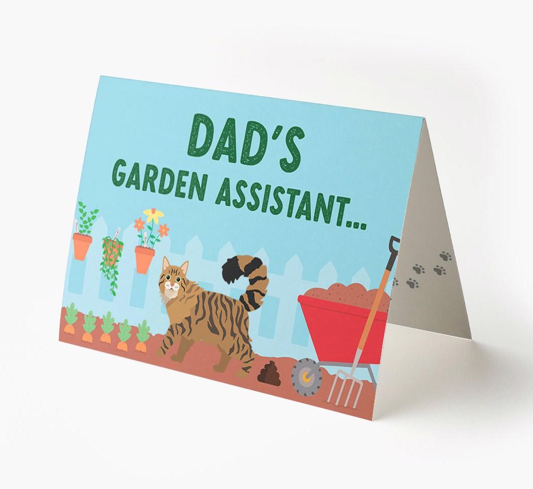 Dad's Garden Assistant: Personalised {breedCommonName} Card