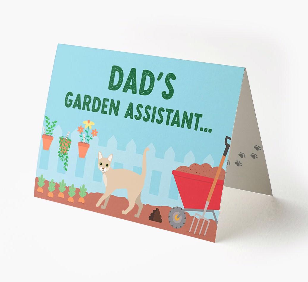 Dad's Garden Assistant: Personalised {breedCommonName} Card