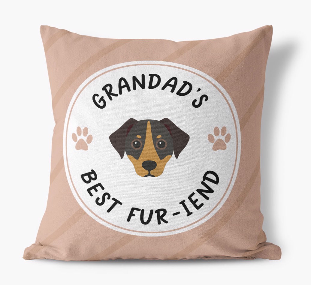 Grandad's Best Fur-iend: Personalised {breedFullName} Cushion