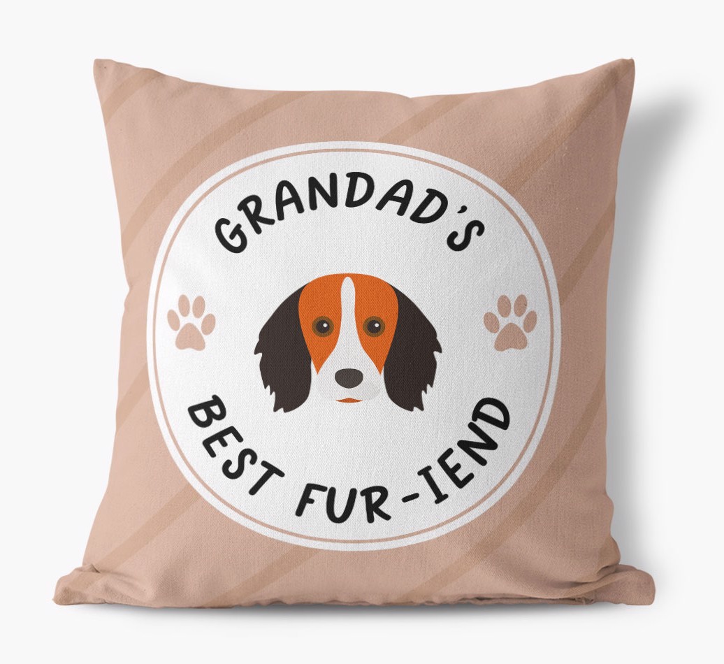 Grandad's Best Fur-iend: Personalised {breedFullName} Cushion
