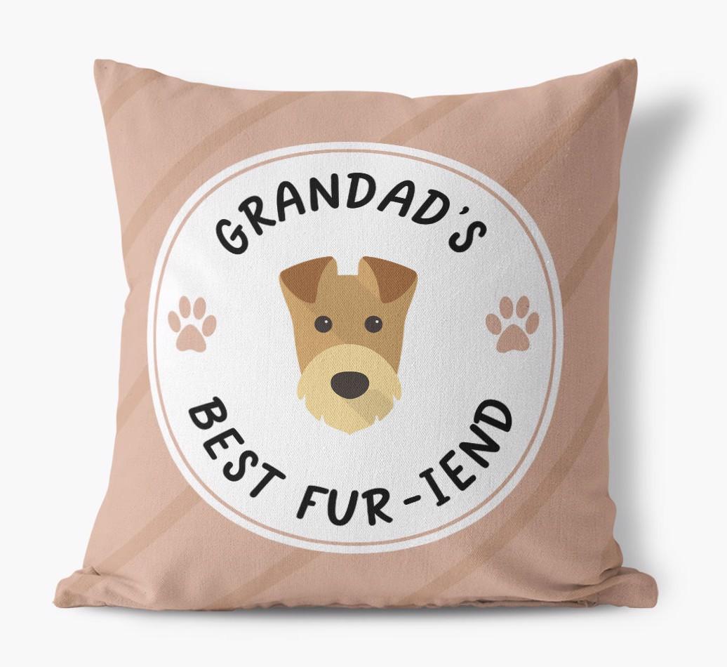 Grandad's Best Fur-iend: Personalised {breedFullName} Cushion