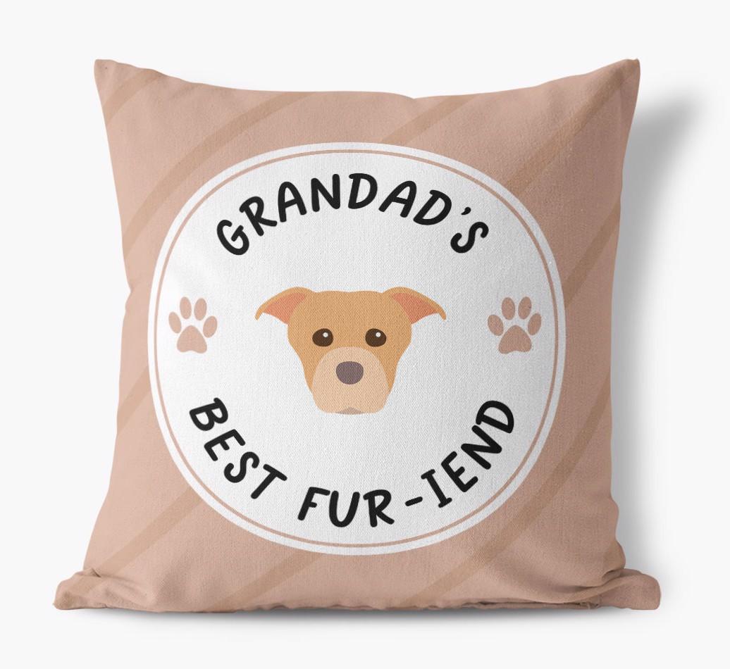 Grandad's Best Fur-iend: Personalised {breedFullName} Cushion