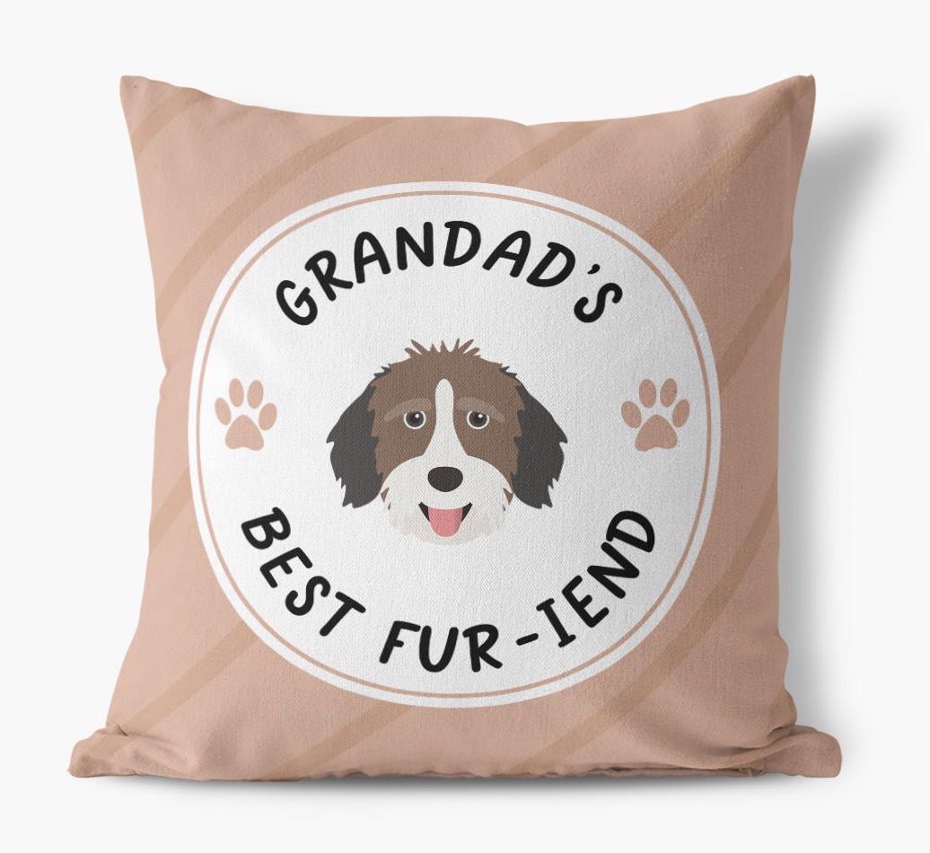 Grandad's Best Fur-iend: Personalised {breedFullName} Cushion