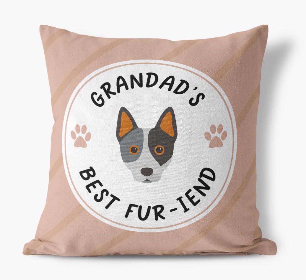 Grandad's Best Fur-iend: Personalised {breedFullName} Cushion