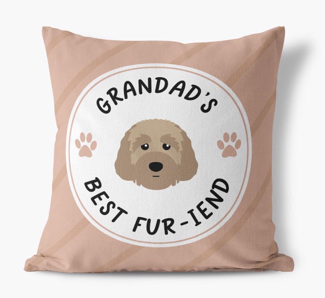Grandad's Best Fur-iend: Personalised {breedFullName} Cushion