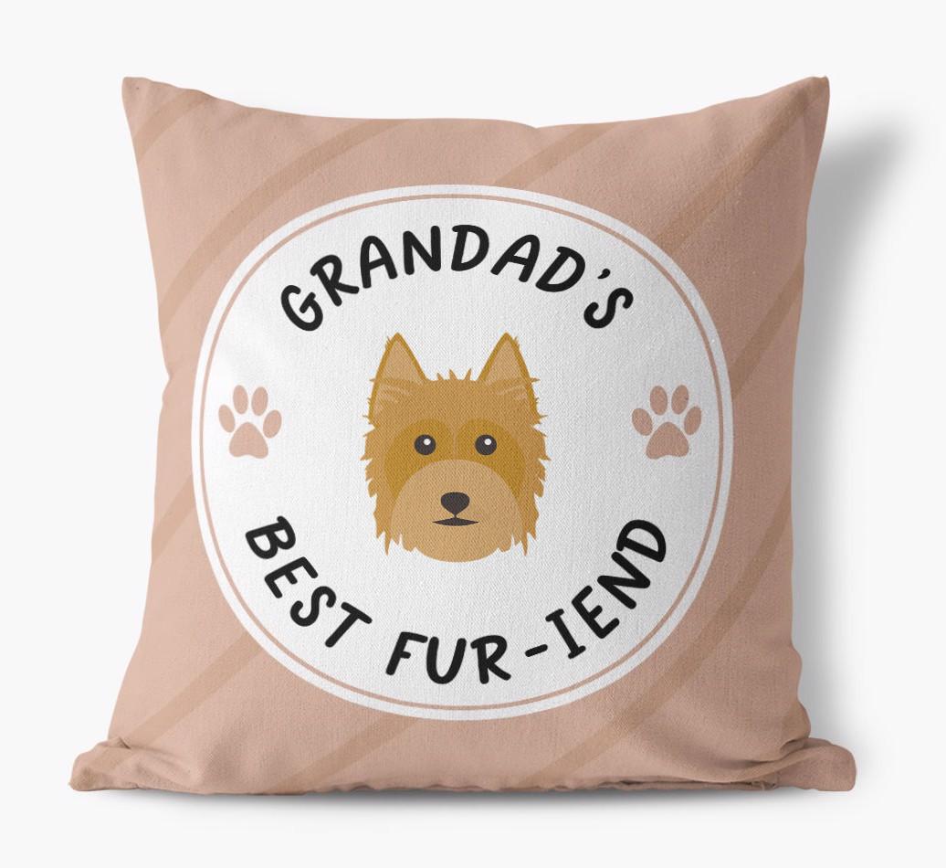 Grandad's Best Fur-iend: Personalised {breedFullName} Cushion