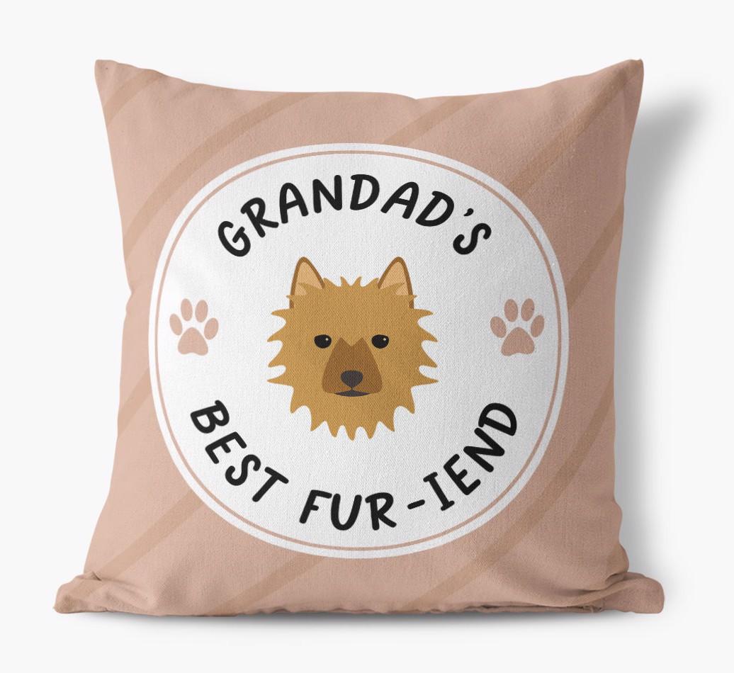 Grandad's Best Fur-iend: Personalised {breedFullName} Cushion