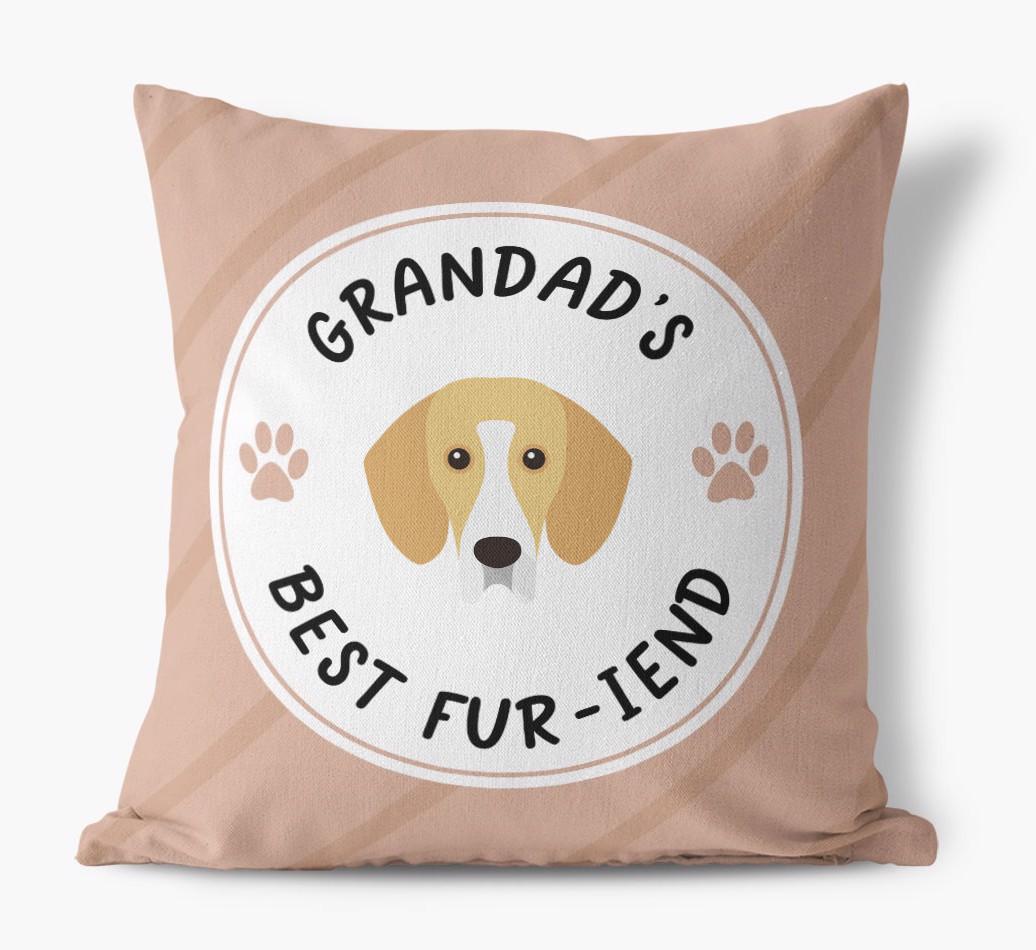 Grandad's Best Fur-iend: Personalised {breedFullName} Cushion
