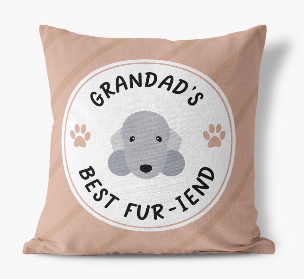 Grandad's Best Fur-iend: Personalised {breedFullName} Cushion