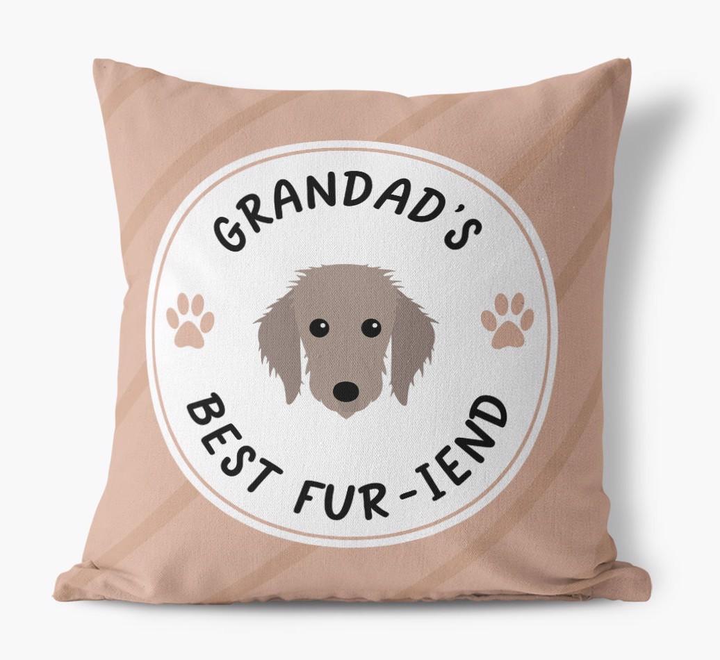 Grandad's Best Fur-iend: Personalised {breedFullName} Cushion