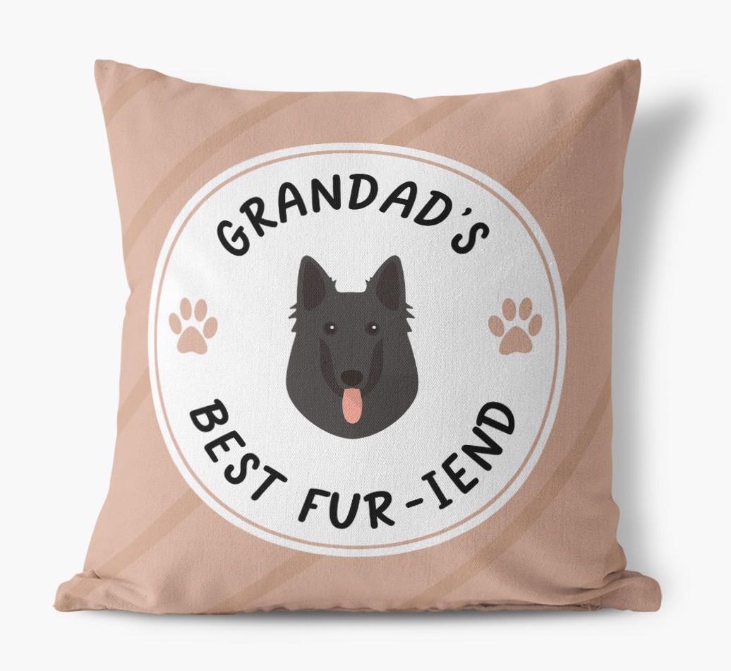 Grandad's Best Fur-iend: Personalised {breedFullName} Cushion