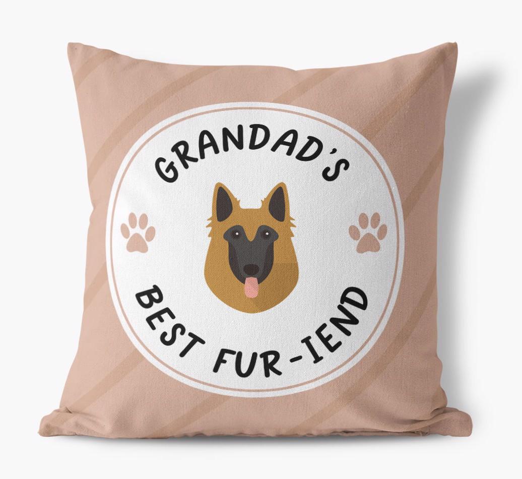 Grandad's Best Fur-iend: Personalised {breedFullName} Cushion