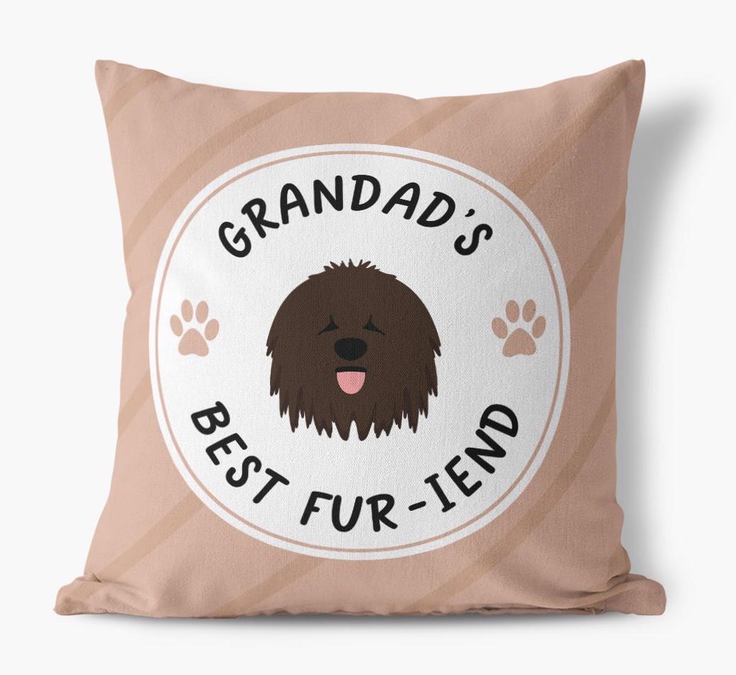 Grandad's Best Fur-iend: Personalised {breedFullName} Cushion