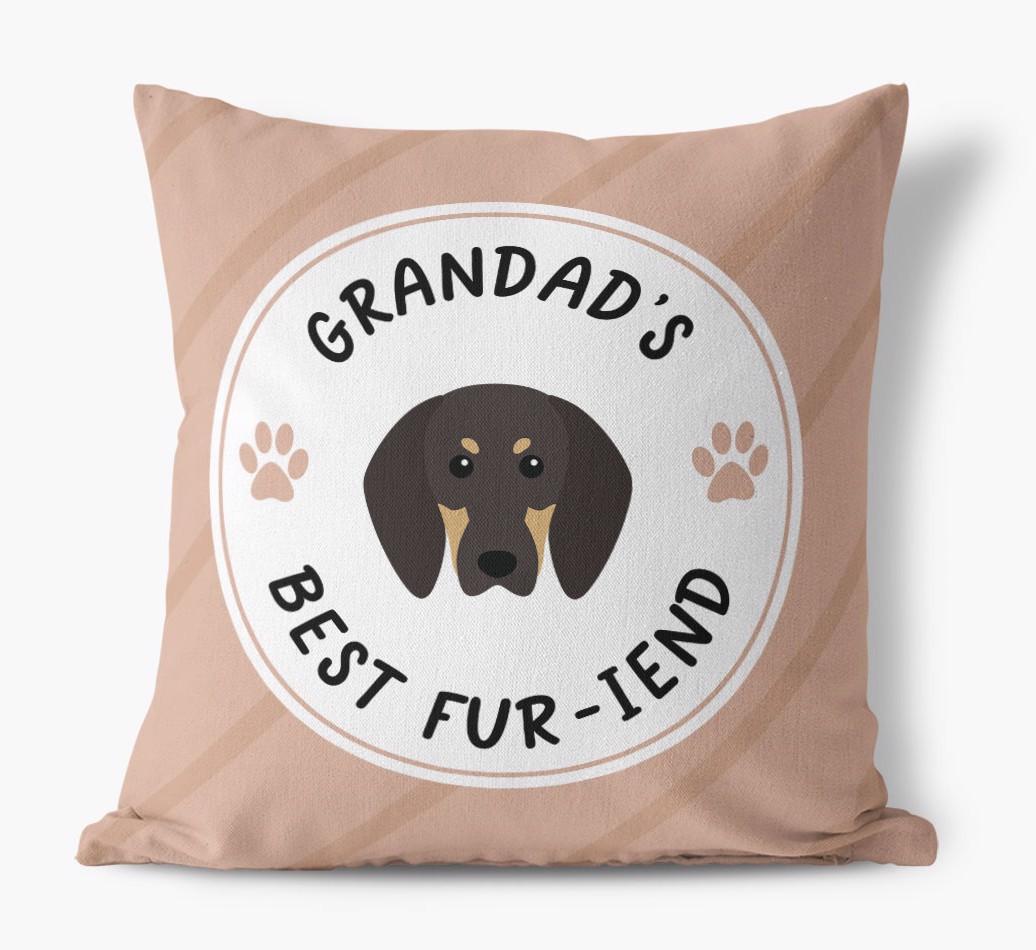 Grandad's Best Fur-iend: Personalised {breedFullName} Cushion